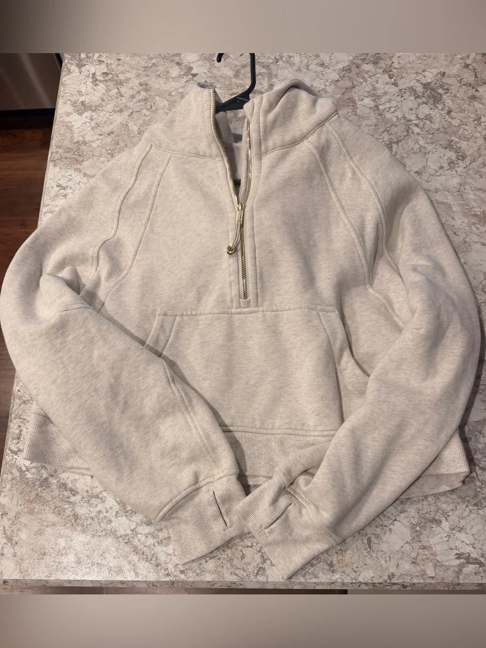 Lululemon Oversized 1/2 Zip Scuba Hoodie M/L